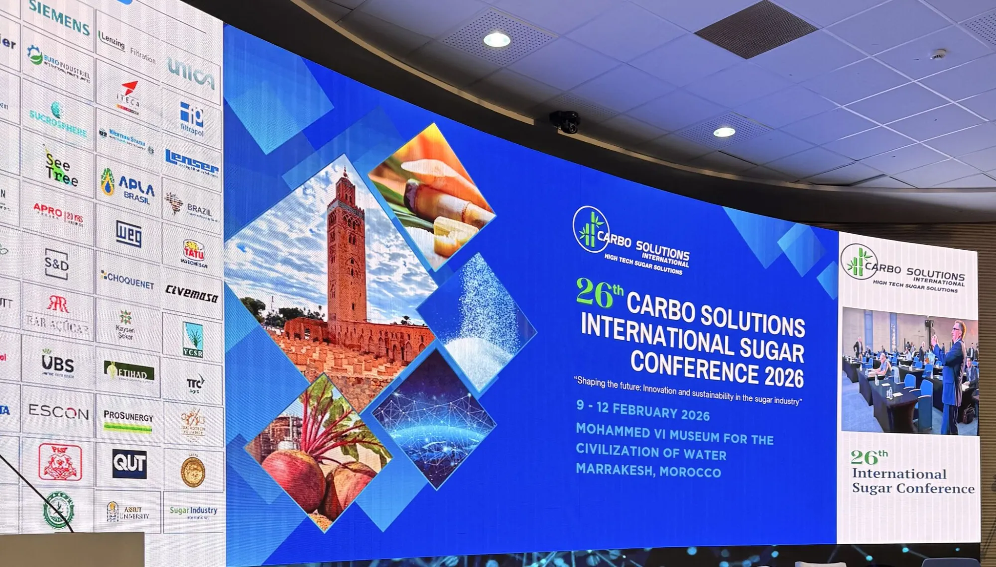 26ème conférence de la Carbo Solutions International Sugar Industry